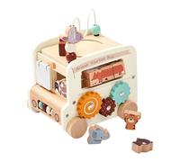 eizliyorum Preschool Learning Toys, 5-in-1 Bus Shape Kids Learning Toys, Xylophone Color Shape Matching Activities for School Classroom Children Daycare Kindergarten Halloween Holiday