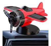 eizliyorum Solar Airplane for Car Dashboard - Solar Powered Car Ornament - Toy Racing Decoration Fan Drifting Rotating for Interior Kids Women Driver Vehicles