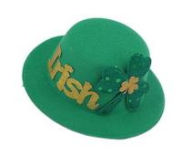 eizliyorum St Patrick's Day Hat Hair Clips,Hair Accessories Lucky Leaves Hat Shaped Green Hair Clip - Exquisite Shamrock Lucky Hair Barrettes, Green Irish Festival Hair Clips for Gathering, Parties
