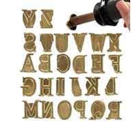 eizliyorum Wood Burning Tips | Wood Burning Alphabet Stamp Set,Wood Burning Letters Hot Stamp Tool for Branding and Personalization of Wood, Leather, and Other Surfaces