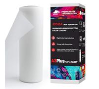 EIZYCUT DTF Transfer Film Roll 13inch x 100ft - A3 Plus Premium DTF Film Roll, Double Sided Matte PET Heat Transfer DTF Paper Roll for All Dark Fabric Textile and Colors T Shirts