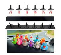 EJDRFN Duck Holder for Jeep Wrangler,Metal Rubber Ducks Holder for Jeep Dash,Magnetic Duck Plugs for Dash Decorations,Adjustable Duck Mount for Jeep Dashboard,2 Pack(Black)