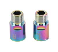 Eje de extensión de pedal de bicicleta, aleación de Ti, protección, uso sin esfuerzo, reduce la fricción, eje extensor de pedal de bicicleta, adaptador extensor de 20 mm para (Multicolor)