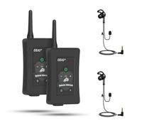 EJEAS FBIM Professional Football Referee Bluetooth Intercom Headset Communication System, 1500M 4 Person Online Intercom, CVC Noise Reduction, IP65 Waterproof, with Armbag (2 Pack)