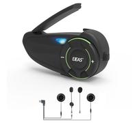 EJEAS Q8 Mesh 3.0 Group Intercom Communication System, Motorcycle Helmet Bluetooth 5.1 Headset with CVC Noise Reduction and Music Sharing for 6 People Full Duplex Talking at The Same Time(1 Pack)