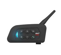 EJEAS V4Plus Motorcycle Bluetooth Intercom, 4-way Communication System1500m Waterproof Motorcycle Helmet Headset with Noise Cancellation & FM (V4P-1)