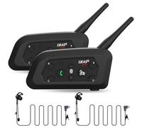 EJEAS V6C Referee Bluetooth Intercom, 2-Way 1200M Professional Referee Headset Communication System with Armband and Right Earpiece for Football and Handball Sports (2PCS)