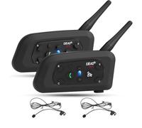 EJEAS V6C Referee Bluetooth Intercom, 850 mAh Full Duplex 1200 M Wireless Bluetooth Interphone with Referees Headset and Running Armband for Soccer Hockey Rugby Sport, USB-C (Pack of 2)