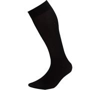EJECUTIVO - Long Socks Men - Made in Microcashmere - One Size - Pack 3 pairs - Pleasant Touch - Plain design, Black/White, Talla única Alto