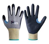 Ejendals Cut Resistant Gloves, PU Coated, Black/Yellow, Size 8