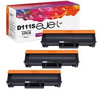 ejet Compatible Toner Cartridge Replacement for Samsung MLT-D111S D111L for Xpress M2026W M2026 M2070W M2070 SL-M2026 SL-M2070 SL-M2026W SL-M2070W M2070FW M2020 M2022 M2020W M2022W (Black, 3-Pack)