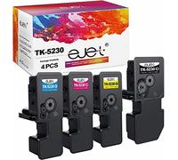 ejet TK-5230K Compatible for Kyocera TK 5230 TK5230 Toner Cartridges for Ecosys M5521CDN M5521CDW P5021CDN P5021CDW(Black Cyan Magenta Yellow, 4-Pack)