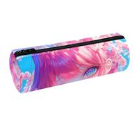 EJFICAHG Pen Bag Cherry Blossom Anime Girl Pencil Case Stationery Case Pen Pouch Cosmetic Bag Makeup Bag