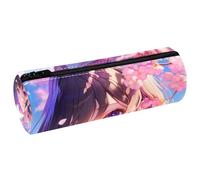 EJFICAHG Pen Bag Cherry Blossom Anime Girl Pencil Case Stationery Case Pen Pouch Cosmetic Bag Makeup Bag