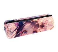 EJFICAHG Pen Bag Cherry Blossom Anime Girl Pencil Case Stationery Case Pen Pouch Cosmetic Bag Makeup Bag