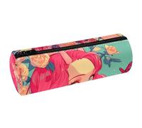 EJFICAHG Pen Bag Girl Butterflies Flowers Blossom Pencil Case Stationery Case Pen Pouch Cosmetic Bag Makeup Bag
