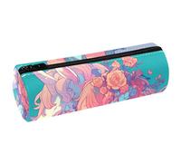 EJFICAHG Pen Bag Girl Butterflies Flowers Blossom Pencil Case Stationery Case Pen Pouch Cosmetic Bag Makeup Bag