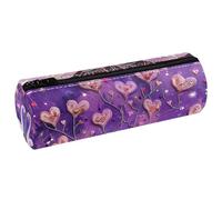 EJFICAHG Pen Bag Two Swans Love Hearts Patterns Pencil Case Stationery Case Pen Pouch Cosmetic Bag Makeup Bag