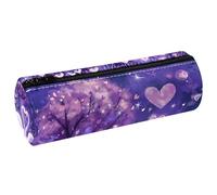 EJFICAHG Pen Bag Two Swans Love Hearts Patterns Pencil Case Stationery Case Pen Pouch Cosmetic Bag Makeup Bag