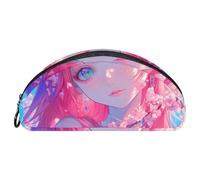EJFICAHG Pencil Bag Cherry Blossom Anime Girl Pencil Box Stationery Case Pen Pouch Zipper Makeup Cosmetic Bag Travel Organizer