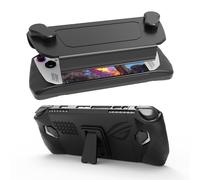 EJGAME Upgraded Ultra Slim TPU Protective Case with Front Cover Compatible with ASUS ROG Ally, Shock-Absorption, Non-Slip and Anti-Scratch Design Cover Protector (Black)