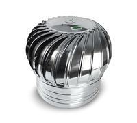EJGMCNSGB Rotating Chimney Cowl,Ventilation Chimneys Cowl， Vent Round, Smooth Surface, Curved Blades,Canteen Ventilation, Chimney Flue Cowl，Chimney Rotation Air Vent Outlet(40cm)