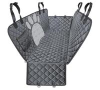 EJHJH Dog Car Seat Cover Set for VW Amarok Atlas Atlas Tanoak Beetle Bora Caddy Eos Fox Golf, Car Bed Pet Hammock Anti-Slip Waterproof Back Seat Extender for Dogs,Grey