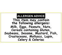 EJI Labels 200 Allergen Advice Labels. Allergy Warning Stickers. Food Allergy Labels 50 x 25mm. Allergy Stickers, White (AllNotice21200)