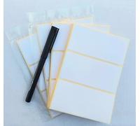 EJI Labels. 96 x Plain White Labels. Self Adhesive Address Labels. 100x50mm. Sticky. Blank Postage Stickers.