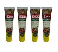 EJK Mustard Medium Spicy 130G Flavour Enhancing Condiment for Various Foods Product of Russia Pack of 4