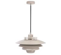 Dyberg Larsen hanging light Ejka mini, beige, Ø 30 cm, metal