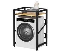 ejlaikmm Washer Dryer Stand Stacking Kit with Shelf, Washing Machine Stacking Kits with 250KG Load,Height Adjustable Over Washer and Dryer Shelf Storage Rack Unit for Tumble Dryer