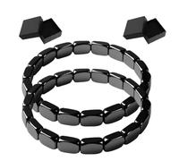 Ejoyiso Clasibe Mens Bracelet, Clasibe Mens Bracelet Hematite, A Stylish Accessory That Symbolizes Clarity, Confidence, And Inner Balance, Perfect for Work, Leisure, And Everyday Wear (2 PCS)