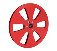 Ejoyous 1/4 7 Inch Empty Take-up Reel, Improve Sound Quality, Empty Tape Reel, Lightweight, Stable Performance for Revox Studer (Red Black)