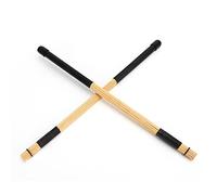 Ejoyous 1 Pair Bamboo Drum Sticks, Jazz Drumsticks Bamboo Drumsticks Portable Solid Construction Drum Mallet for Jazz Folk Music