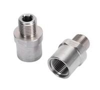 Ejoyous 1 Pair Bicycle Pedal Adapters, Stainless Steel Male Thread 1/2in to Female Thread 9/16in, with Easy Setup for Cranks and Various Bicycle Brands