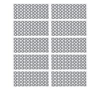 Ejoyous 1000 Pcs 3D Scanning Markers, 6mm Inner 10mm Outer Diameter High Reflection Strong Adhesion Dots, with Diffuse Reflection for Optical 3D Scanner Motion Data Acquisition