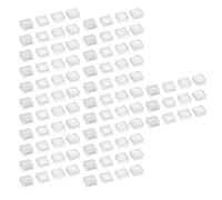 Ejoyous 100Pcs Tactile Switch Cover, Transparent ABS Push Switch Cap Square Button Covers, Quick Installation Clear View Convenient Pressing for Button Repair Replacement