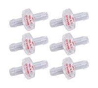 Ejoyous 10Pcs Check Valve PP Plastic One Way Check Valve for Hose Air Intake Feed, Diaphragm Barb Design, Prevents Backflow, Resistance, for Fish Tank Food Beverage Equipment (5mm Transparent)