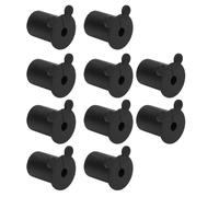 Ejoyous 10PCS Ethernet Cable Wall Grommet Silicone Satellite Cable Wall Grommet 25.4mm for 1 Inch Hole Water Resistant Dust Blocking Organizer for Indoor Outdoor Use (Black)