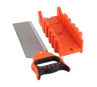 Ejoyous 12 Inch Mitre Box with Saw 14 Inch Back Saw for Woodworking Cutting at 90° 45° 22.5° Angles SK5 Alloy Steel Ergonomic Design