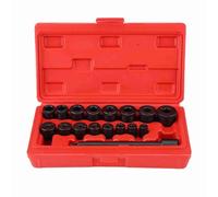 Ejoyous 17pcs Clutch Alignment Tool Vehicle Clutch Centering Tool Car Clutch Alignment Kit, for Clutch Discs with Bore 14.5 to 25.5mm, Centering Shaft Length 147mm