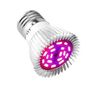 Ejoyous 18W LED Grow Light Bulb, Full Spectrum Plant Light with 18 LED Beads for Indoor Plants, E27 E14 GU10 Socket, Hydroponic Greenhouse Succulent Flower Veg (E14)