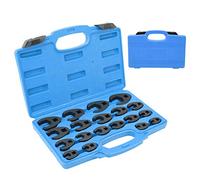 Ejoyous 19-Piece Crowfoot, Crows Foot Spanner Set, Metric Crows feet Straight Box Wrench, Chrome-Molybdenum Steel 8-32 mm, Socket Wrench with Cylindrical Head and Tool kit