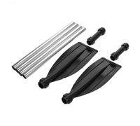 Ejoyous 2 Piece Kayak Paddle, Boat Oars 2 Pack Detachable Aluminum Alloy Paddle Lightweight Ribbed Kayak Paddle Oars, Row Boat Oars For Inflatable Boats Rubber Boat Mattresses