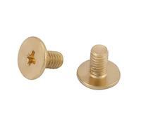 Ejoyous 20pcs Monk Rivets, Leather Craft Purse Bag, Brass and Iron Screws 8mm Four Colors with Electroplated Surface, Easy Installation for Your Crafting Needs (Gold)