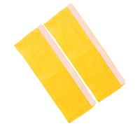 Ejoyous 2pcs Refrigerator Door Handle Covers Golden Velvet Refrigerator Handle Gloves for Kitchen Dining Room Soft Washable Stretch Fit 9 to 11 Cm Handles (Yellow)