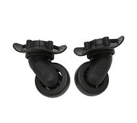 Ejoyous 2pcs Universal Wheel Silent Wearable Replacement Luggage Caster Black for Suitcase Repair, Universal Suitcase Caster Wheels Replacement