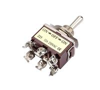 Ejoyous 3 Position Momentary Toggle Switch, Compact Design, 6 Pin for Automotive and Industrial Control, Rated 15A 250VAC