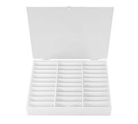 Ejoyous 30 Grids Nail Art Display Box,Manicure Nail Art Tips Storage Display Box Case with Transparent Lid, Fake Nail Tips Nail Art Displaying Containing Case for Rhinestones Gems, Beads